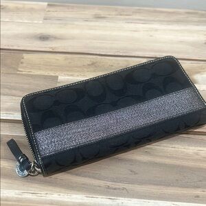 Coach Black and Glitter Wallet